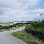 瀬長島２０２１年３月１４日　遊歩道から見る飛行機